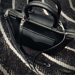 REBECCA MINKOFF | Avery Saffiano Leather Mini Tote | Black | NWOT